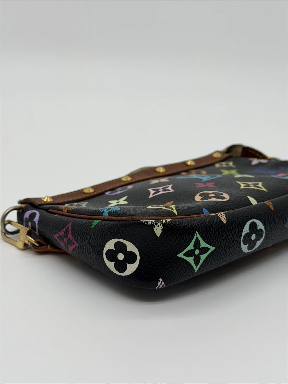 Louis Vuitton Black Murakami Multicolor Monogram Pochette Shoulder Bag